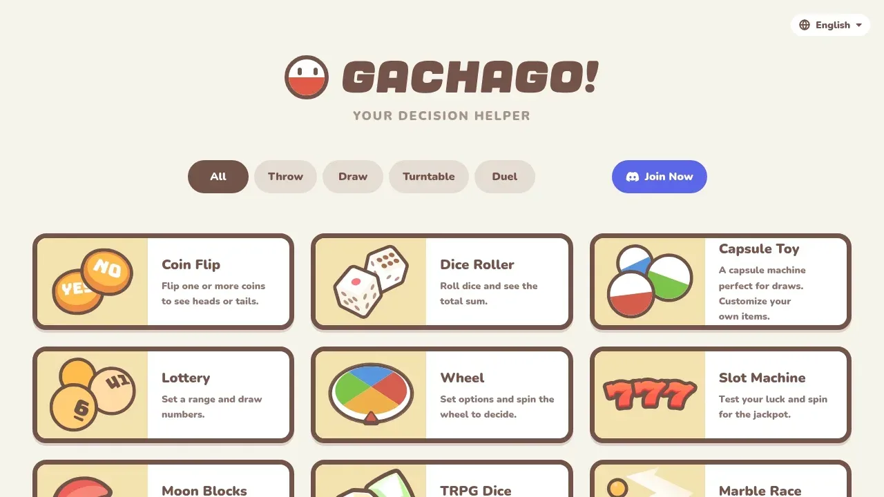 Gachago product screenshot - 快速公平的線上抽獎工具,直播活動與日常決策的最佳選擇